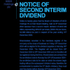NICO | 2ND interim dividend payment notice