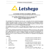 LETSHEGO | Signed applicable pricing supplement