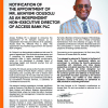 ACCESSCORP | Notice of appointment